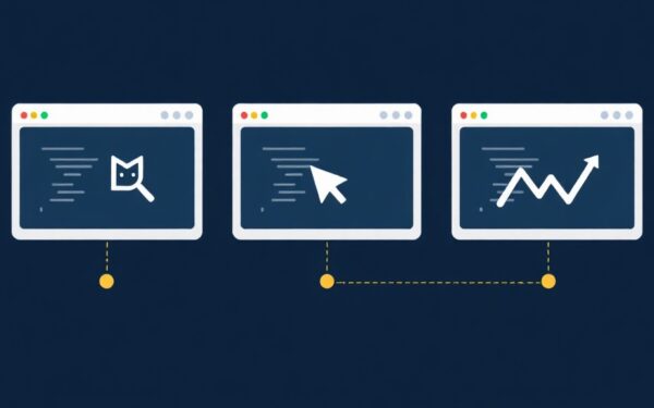 Comparison of GitHub Copilot, Cursor, and Windsurf AI coding tools in 2026 with gold accents on navy background