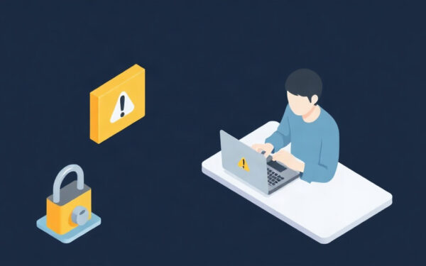 Isometric illustration of voice phishing protection for Microsoft Teams with shield and padlock